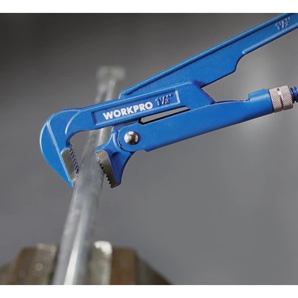 Фото - Ключ трубний WORKPRO 38 мм (1-1/2") 90° PRO (WP302013)
