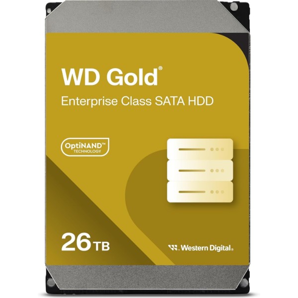 Фото - Жорсткий диск внутрішній WD 26TB 3.5" 7200 512MB SATA Gold (WD261KRYZ) Фото - Жорсткий диск внутрішній WD 26TB 3.5" 7200 512MB SATA Gold (WD261KRYZ)