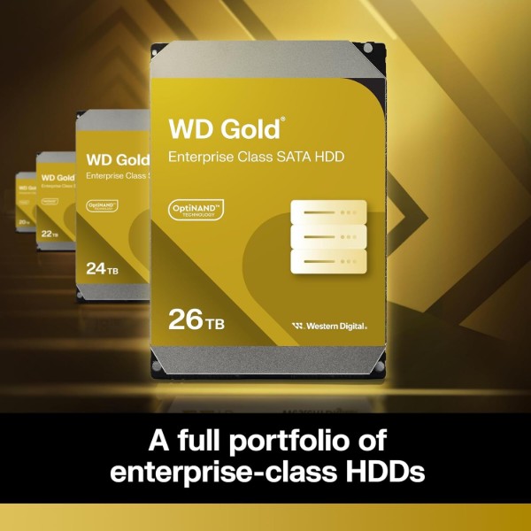 Фото - Жорсткий диск внутрішній WD 26TB 3.5" 7200 512MB SATA Gold (WD261KRYZ)