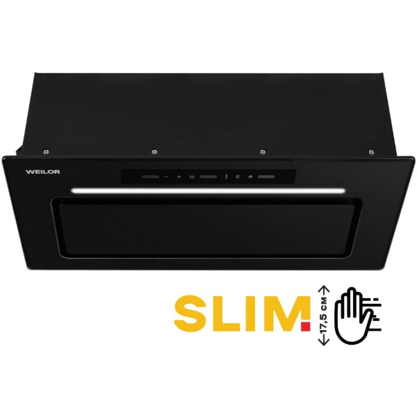 Фото - Вытяжка встраиваемая Weilor LUMINA WBG 65 BLACK MATTE Фото - Вытяжка встраиваемая Weilor LUMINA WBG 65 BLACK MATTE