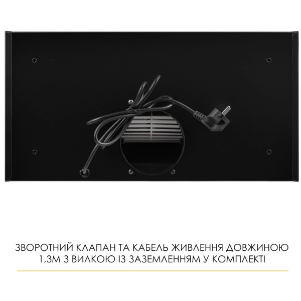 Фото - Вытяжка встраиваемая Weilor LUMINA WBG 65 BLACK MATTE
