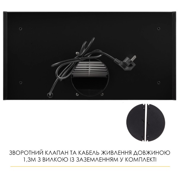 Фото - Витяжка вбудована Weilor LUMINA WBG 66 BLACK