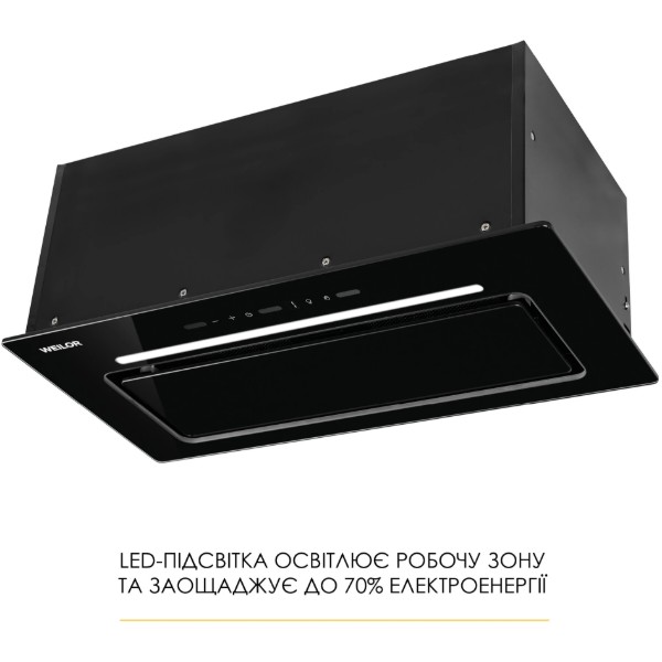 Фото - Вытяжка встраиваемая Weilor LUMINA WBG 68 BLACK