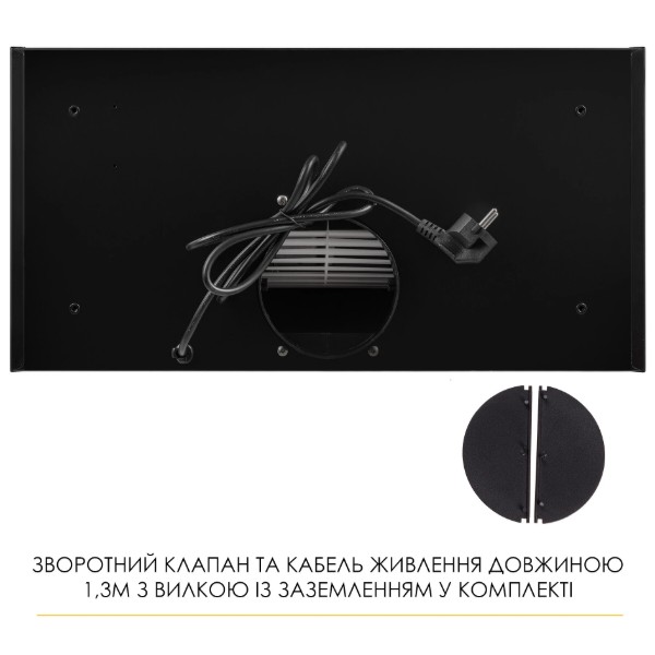 Фото - Вытяжка встраиваемая Weilor LUMINA WBG 68 BLACK