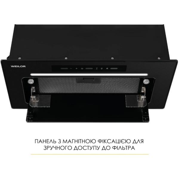 Фото - Вытяжка встраиваемая Weilor LUMINA WBG 68 BLACK MATTE