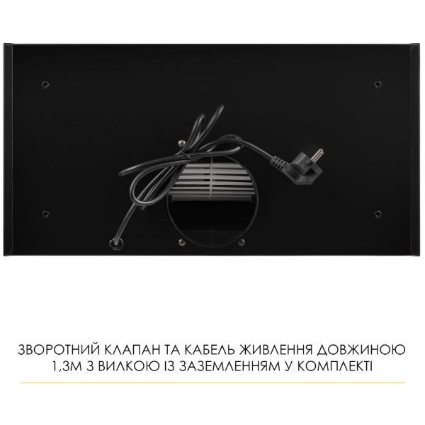 Фото - Вытяжка встраиваемая Weilor LUMINA WBG 68 BLACK MATTE
