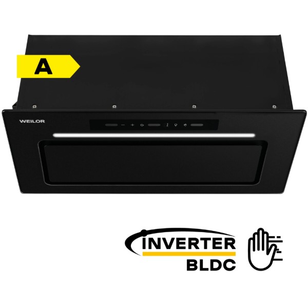 Фото - Вытяжка встраиваемая Weilor LUMINA WBG 69 BLACK MATTE SILENCE Фото - Вытяжка встраиваемая Weilor LUMINA WBG 69 BLACK MATTE SILENCE