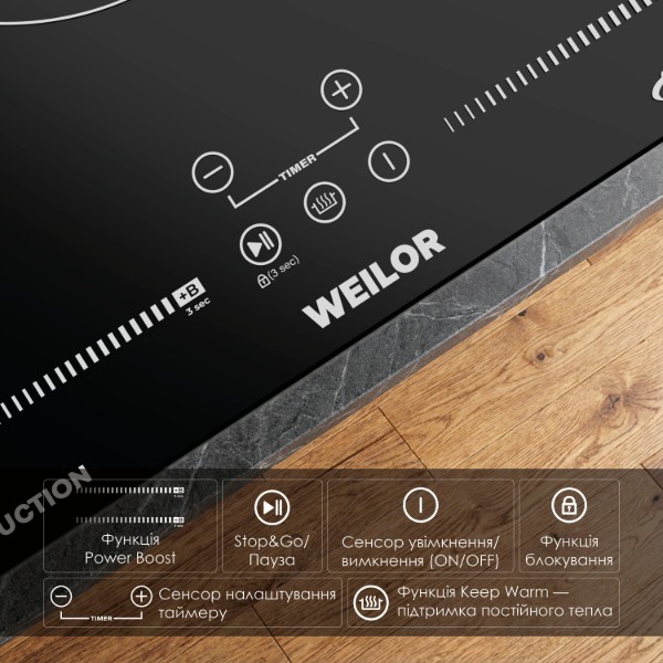 Фото - Варильна поверхня Domino Weilor WIS 323 BLACK