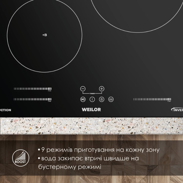 Фото - Варильна поверхня електрична Weilor WIS 433 BLACK