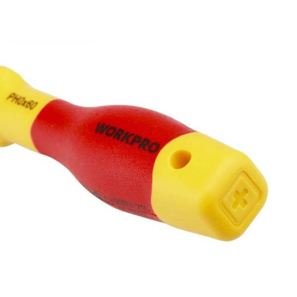 Фото - Викрутка WORKPRO PH0x60мм EN/IEC 60900 10000V PRO PLUS (WP341007)