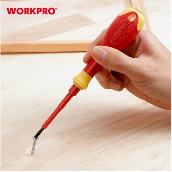Фото - Отвертка WORKPRO SL2.5X50мм VDE 1000V PRO (WP341023)
