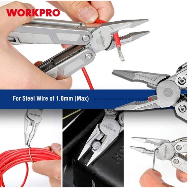 Фото - Мультитул WORKPRO 16-в-1 PRO PLUS (WP382008)