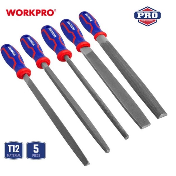 Фото - Напильник WORKPRO 200 мм 5 шт. PRO (WP201701)