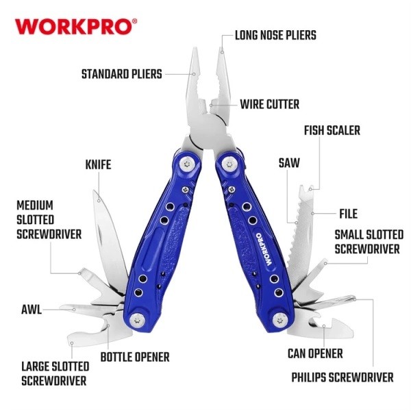 Фото - Мультитул WORKPRO 13-в-1 DYI (WP382003)