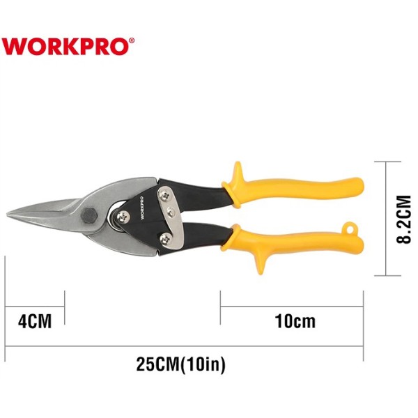 Фото - Ножницы по металлу WORKPRO 250 мм 3 пр. PRO (WP200001)