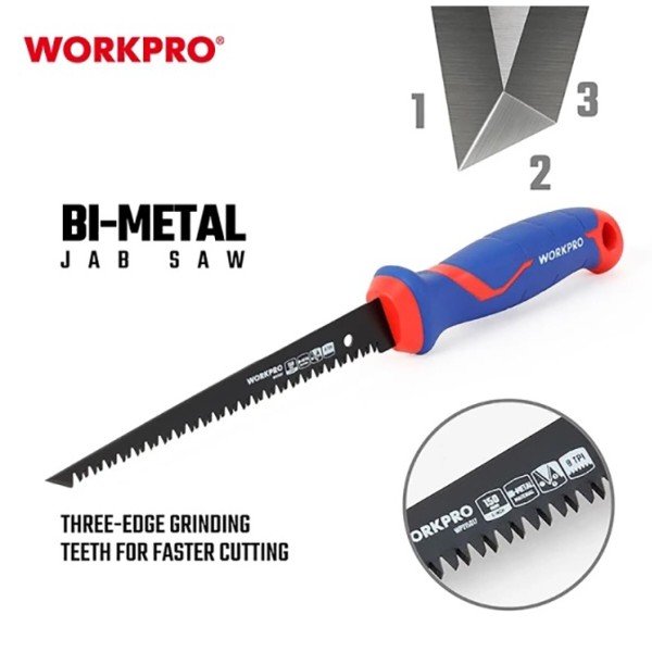 Фото - Ножовка WORKPRO 8TPI PRO PLUS (WP215017)