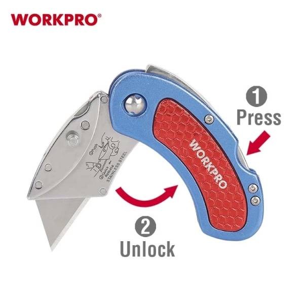 Фото - Ніж будівельний WORKPRO PRO WP211005