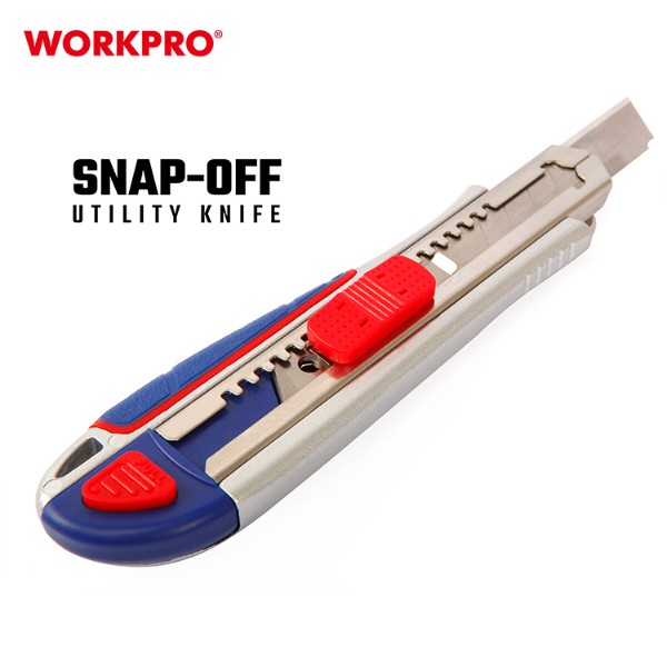 Фото - Нож строительный WORKPRO 18 мм PRO PLUS (WP212017)