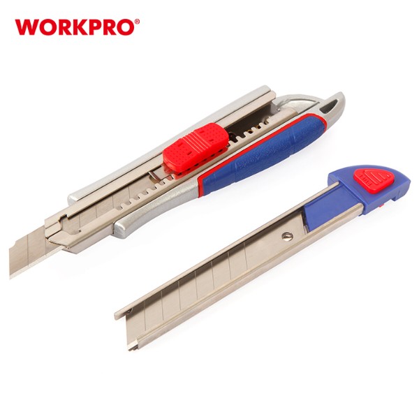 Фото - Нож строительный WORKPRO 18 мм PRO PLUS (WP212017)