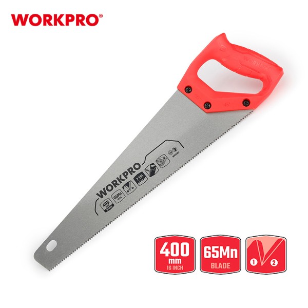 Фото - Ножовка WORKPRO 400 мм 7TPI DYI (WP215001)