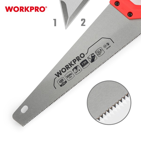 Фото - Ножовка WORKPRO 400 мм 7TPI DYI (WP215001)