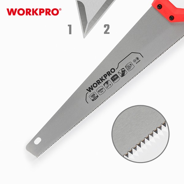 Фото - Ножовка WORKPRO 500 мм 7TPI DYI (WP215003)