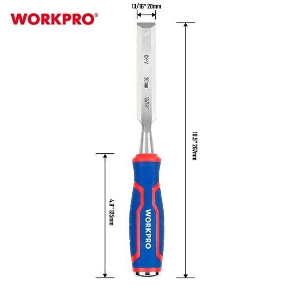 Фото - Стамеска WORKPRO 20 мм CR-V PRO (WP243009)