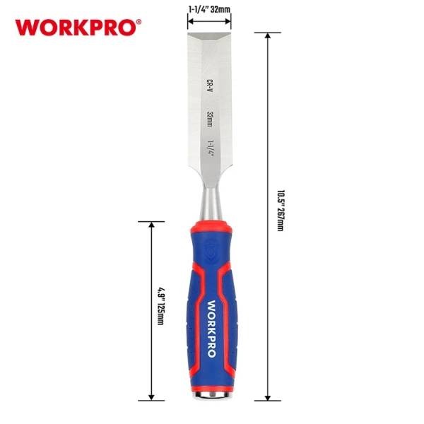 Фото - Стамеска WORKPRO 32 мм CR-V PRO (WP243011)