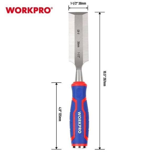 Фото - Стамеска WORKPRO 38 мм CR-V PRO (WP243012)