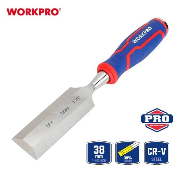 Фото - Стамеска WORKPRO 38 мм CR-V PRO (WP243012)