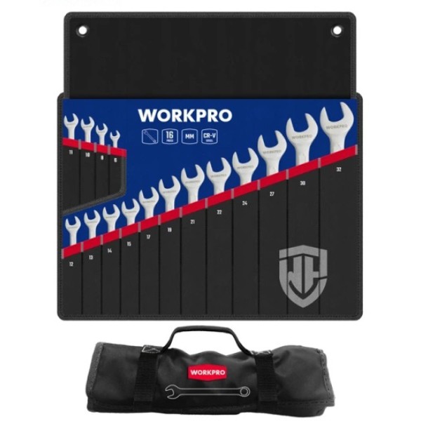 Фото - Набор комбинированных ключей WORKPRO 6-32 мм CR-V PRO PLUS 16 шт. (WP202503) Фото - Набор комбинированных ключей WORKPRO 6-32 мм CR-V PRO PLUS 16 шт. (WP202503)