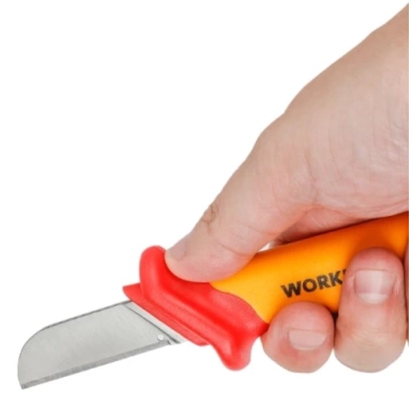 Фото - Ніж будівельний WORKPRO 50x180 мм PRO PLUS (WP344004)