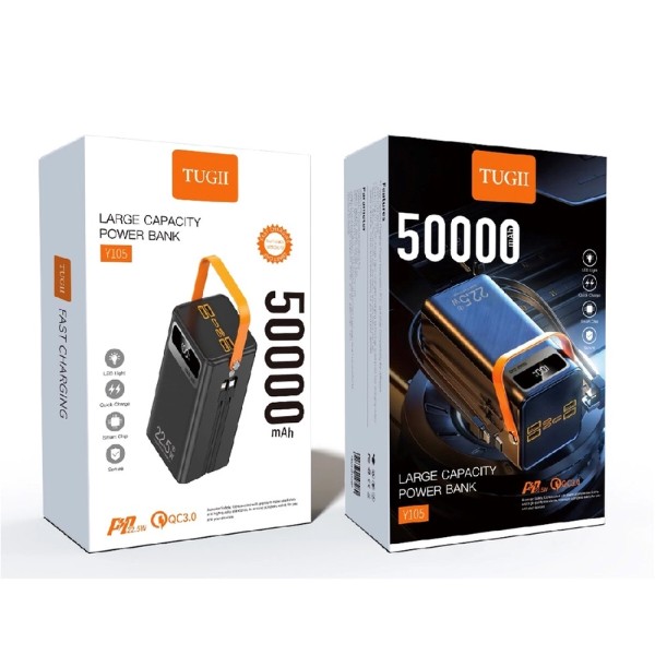 Фото - Батарея мобільна WUW PD22.5W quick charge 50000mAh Black (TUGII-Y105)
