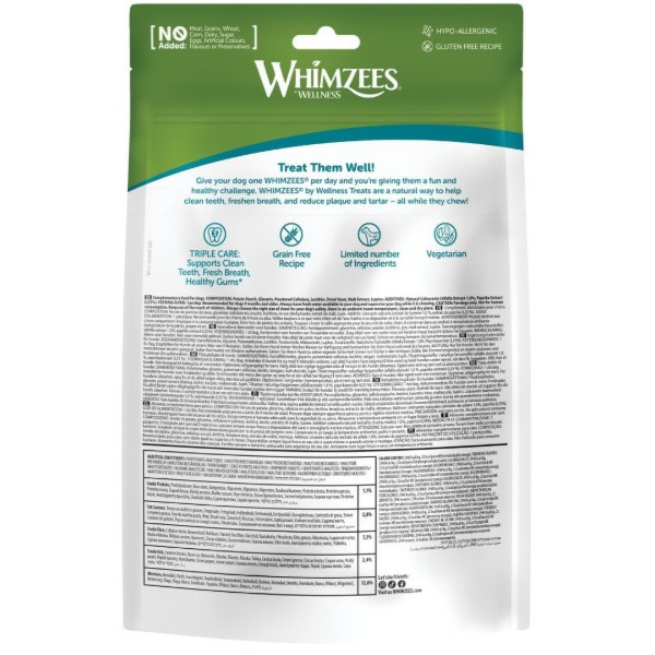 Фото - Лакомство для собак Whimzees Stix в форме палочек XS 56 шт. (8718627752548)