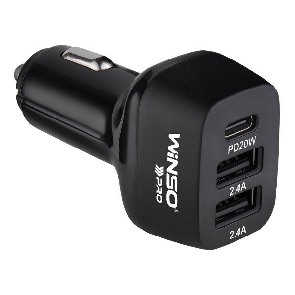 Фото - Автомобільний зарядний пристрій Winso PRO 44W USB-C+2xUSB-A (222044)