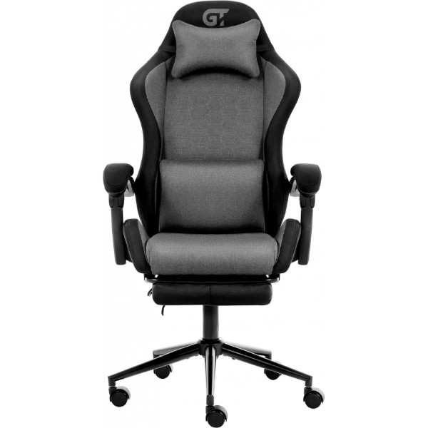 Фото - Крісло для геймерів GT Racer X-2338 Fabric Gray/Black