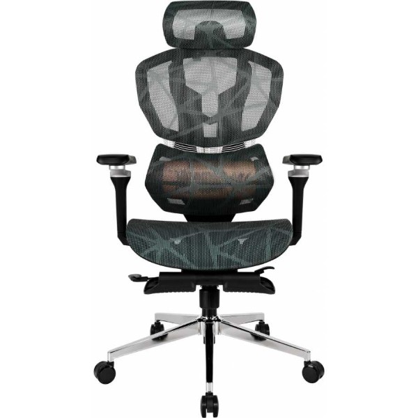 Фото - Крісло для геймерів GT Racer X-7002 Black/Black/Green (Massage)