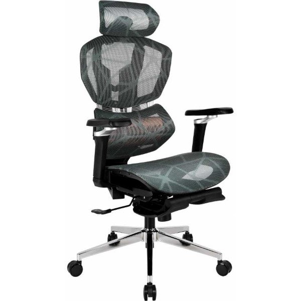 Фото - Крісло для геймерів GT Racer X-7002 Black/Black/Green (Massage)