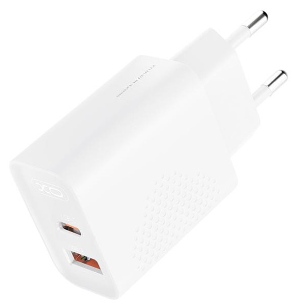 Фото - Сетевое зарядное устройство XO GAN PD30W/QC18W White (XO-QC16U)