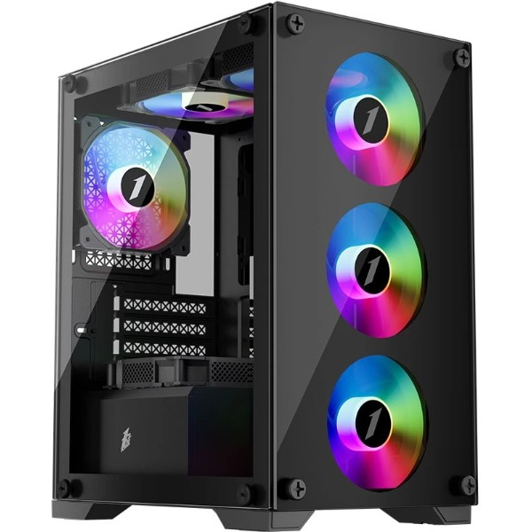 Фото - Корпус 1stPlayer Black 600W (X2-M-BK-4F1-PS-600FK-EU)