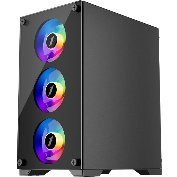 Фото - Корпус 1stPlayer Black 600W (X2-M-BK-4F1-PS-600FK-EU)