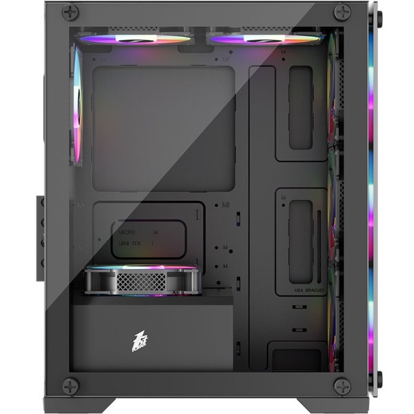 Фото - Корпус 1stPlayer Black 600W (X2-M-BK-4F1-PS-600FK-EU)