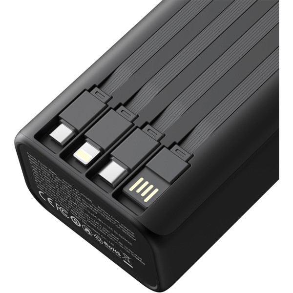 Фото - Батарея мобільна XO 20W+22,5W 30000mAh Black (XO-PR285)