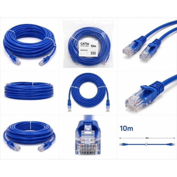 Фото - Кабель патч-корд XOKO UTP Cat5e Lan 10 м Blue (XK-UTP-Cat5e-10-BL)
