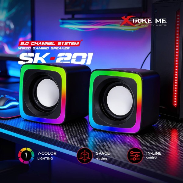 Фото - Комп'ютерна акустика звичайна 2.0 XTRIKE ME SK-201