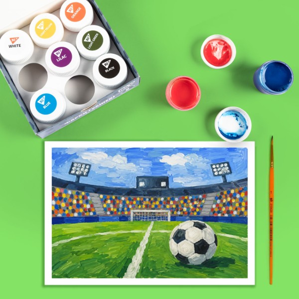 Фото - Краски YES Football 9 цв. 20 мл (230452)