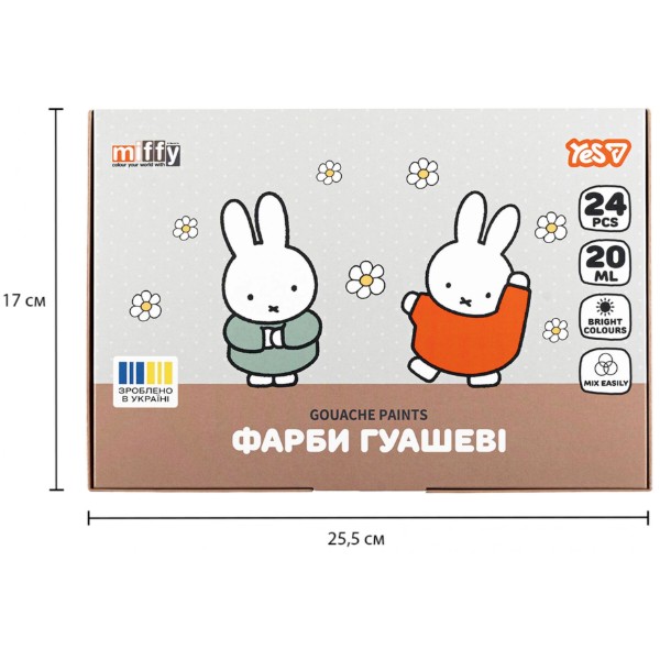 Фото - Фарби YES Miffy 24 кол. 20 мл (230448)