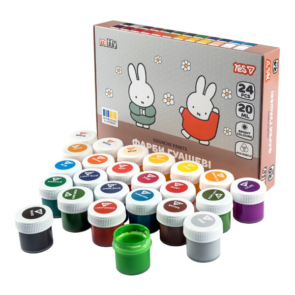 Фото - Фарби YES Miffy 24 кол. 20 мл (230448)