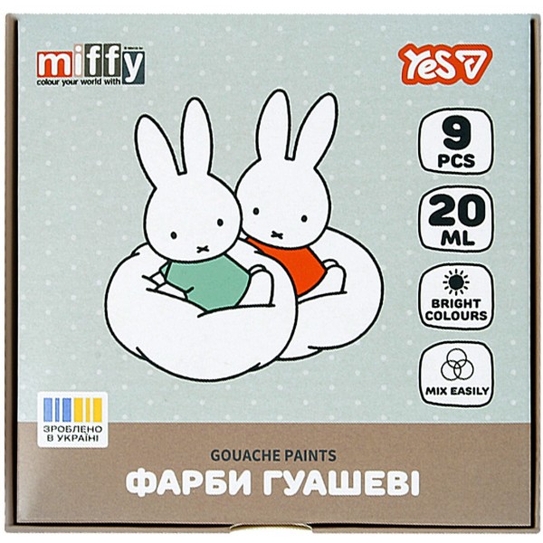 Фото - Фарби YES Miffy 9 кол. 20 мл (230445)