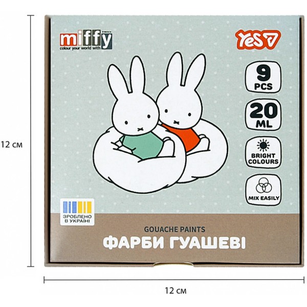 Фото - Фарби YES Miffy 9 кол. 20 мл (230445)